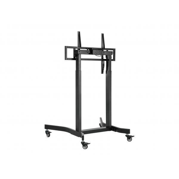 Equip Carrello TV Motorizzato 55-100'' 120kg VESA 800x600 4 Ruote Bloccabili Nero-1