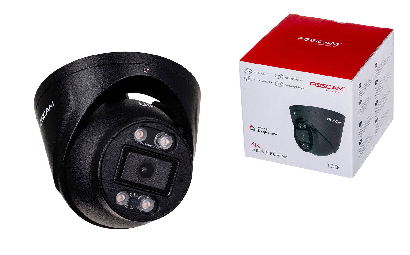 Fotocamera POE T8EP da 8 MP Nera-0
