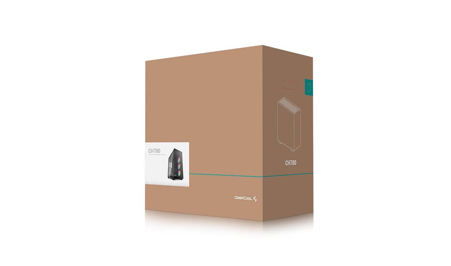 DeepCool CH780 Tower Nero (DeepCool CH780, Black, Full Tower Gaming Case, Tempered Glass, 1x 420mm ARGB Side fan, Mini-I-2