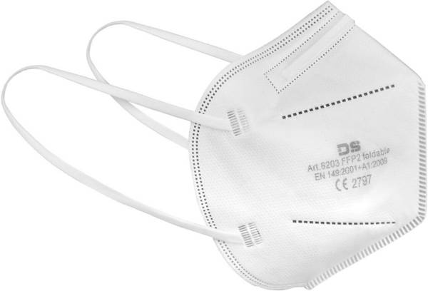 Maschera pieghevole FFP2, senza valvola, ProSafe EN 149, 20 pezzi