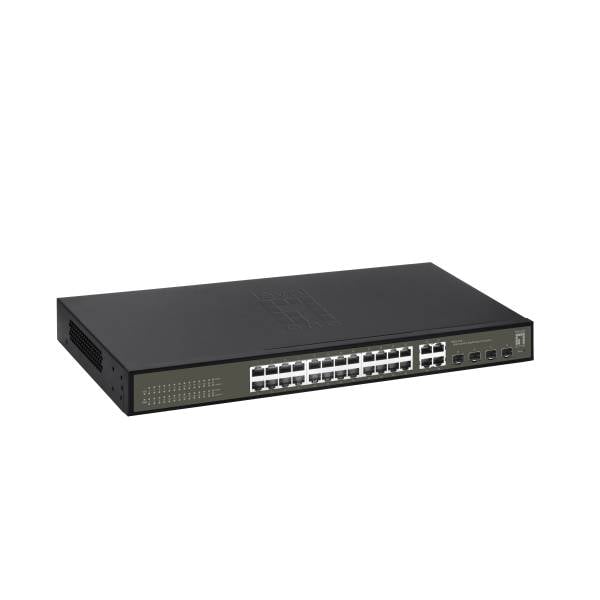 Levelone ges-2128 switch di rete gestito l2 gigabit ethernet (10/100/1000) nero-3