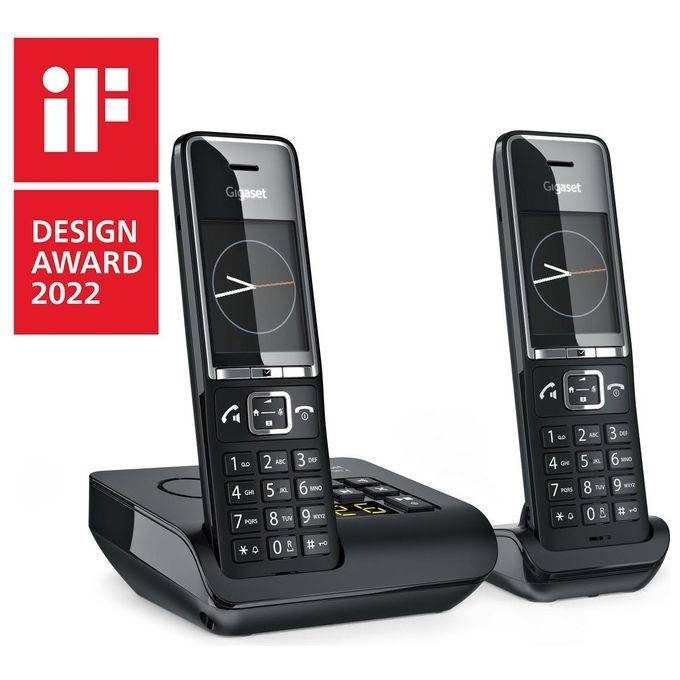 Gigaset Comfort 550A Duo Coppia Cordless Dect-Gap Display a colori 2.2'' Vivavoce Segreteria-0
