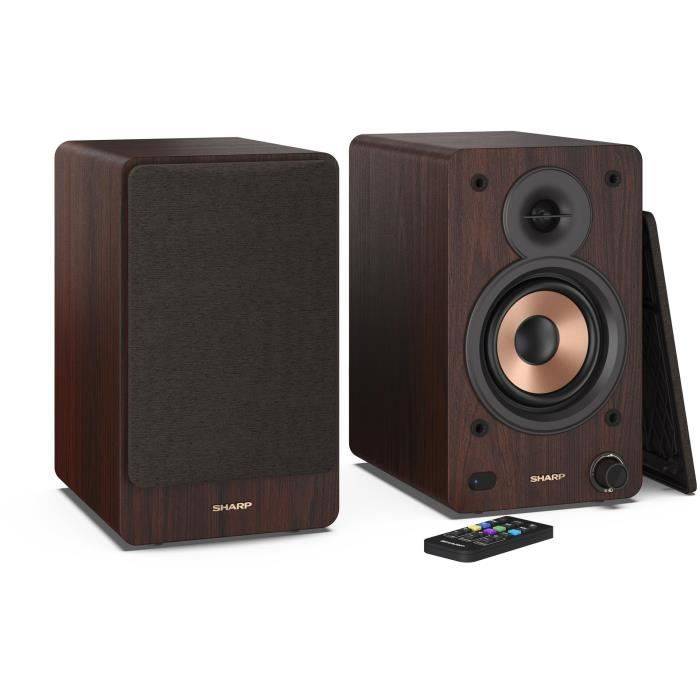 Altoparlanti Bluetooth - SHARP - CP-SS30(BR) - Libreria marrone - 2x 30 W - 2 vie - Wireless - 60 W RMS-3