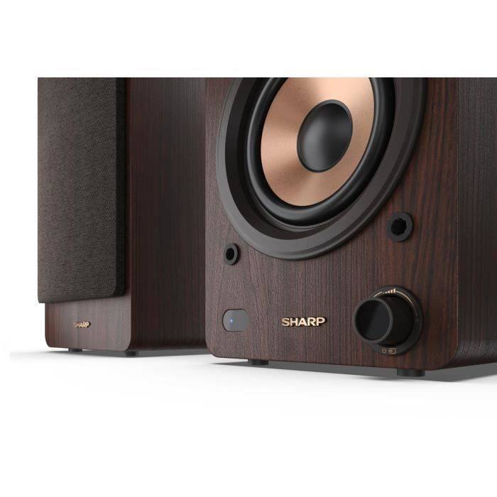 Altoparlanti Bluetooth - SHARP - CP-SS30(BR) - Libreria marrone - 2x 30 W - 2 vie - Wireless - 60 W RMS-4
