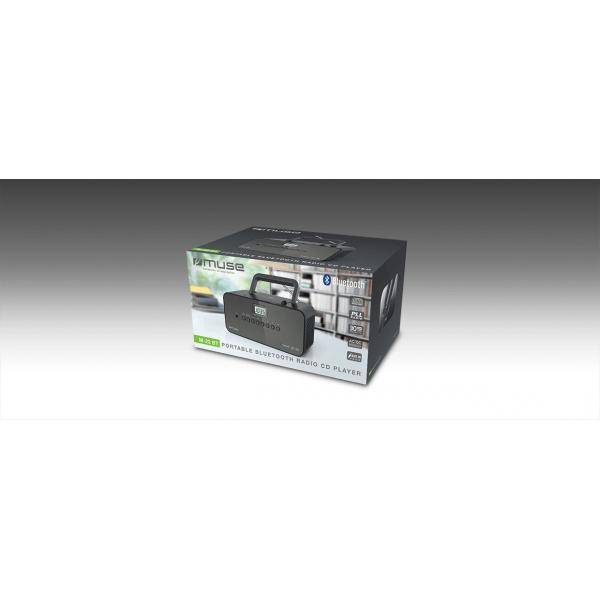 Radio CD Bluetooth MP3 Muse M-22 BT Nero Multicolore-3