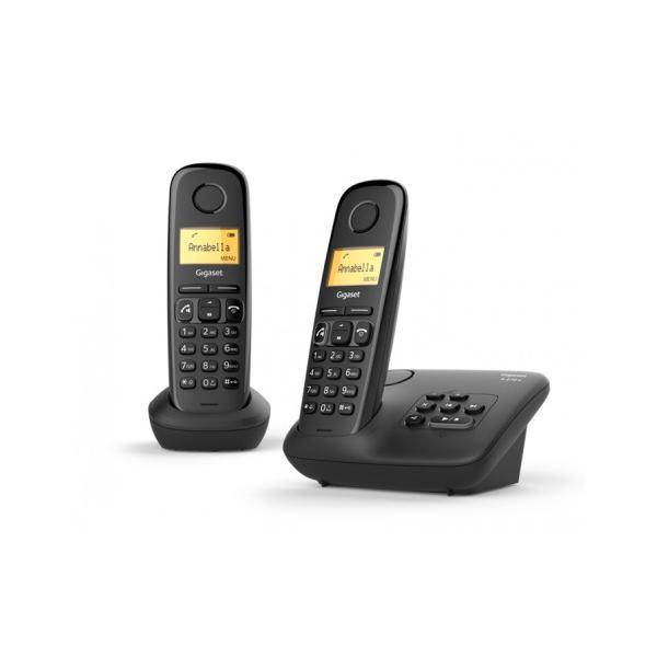 CORDLESS GIGASET A270DUO DOPPIO SIEMENS VIVAVOCE SEGRETERIA-0