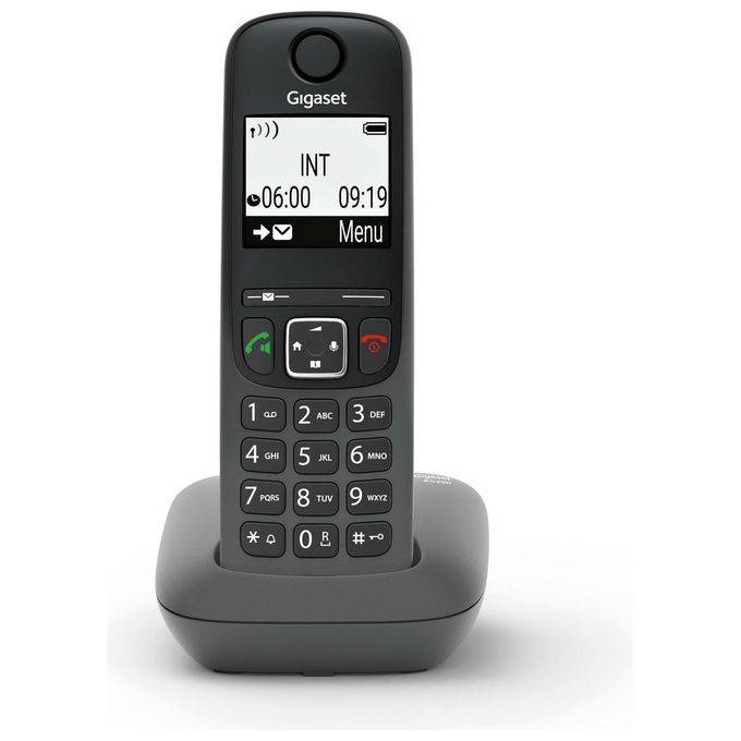Gigaset AS490 Cordless Display 2'' Vivavoce Rubrica Nero-0