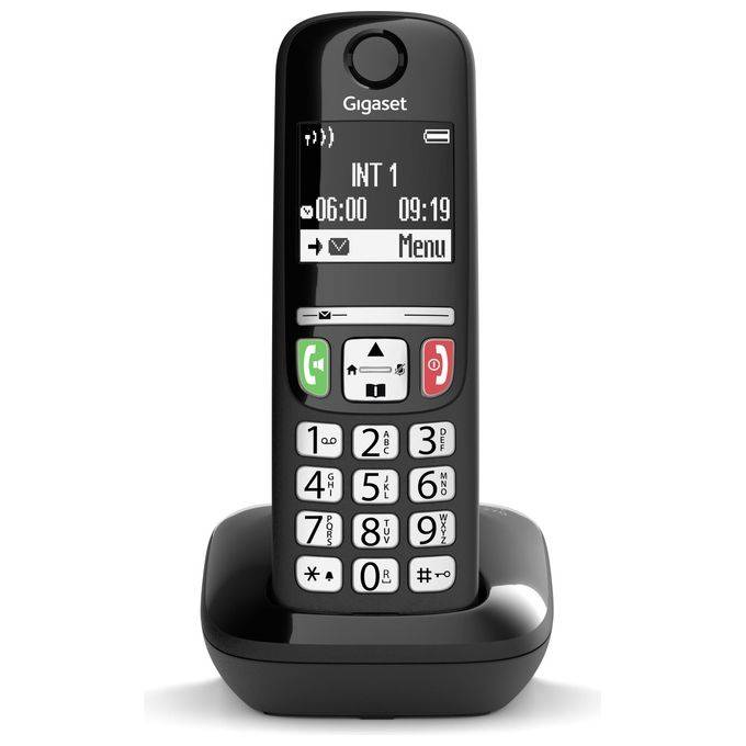 Gigaset E270 Cordless DECT Display 2'' Vivavoce Rubrica Nero-0