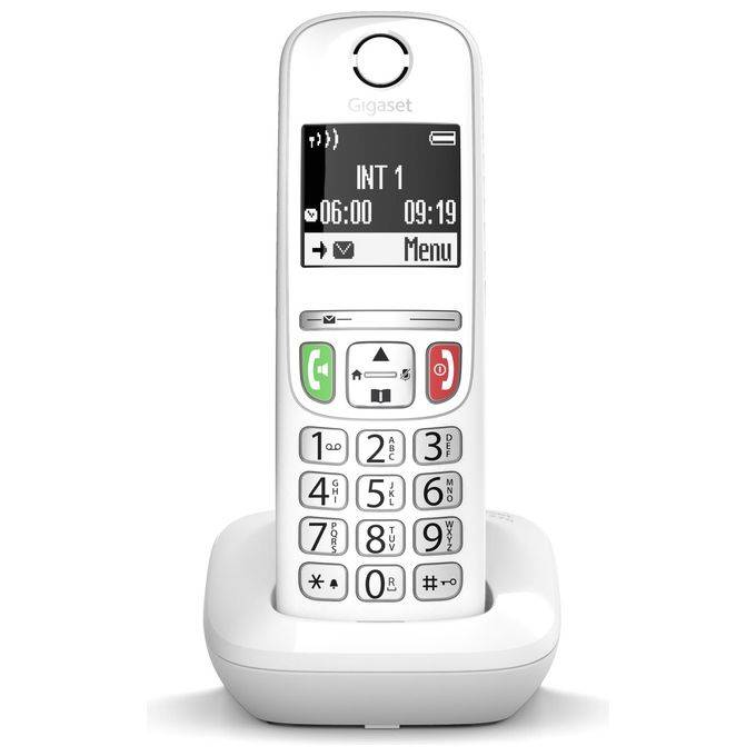 Gigaset E270 Cordless DECT Display 2'' Vivavoce Rubrica Bianco-0