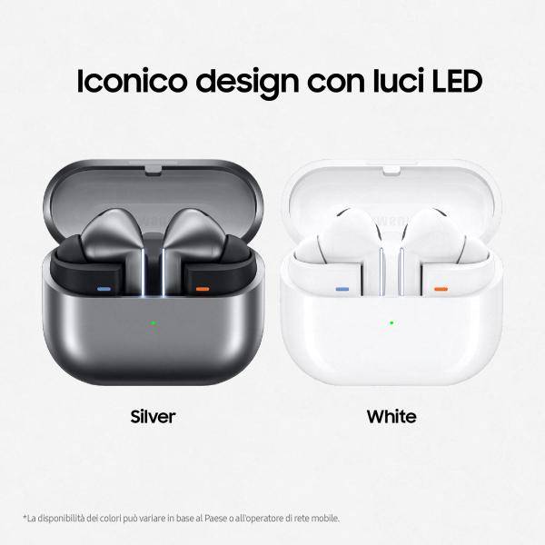 Samsung Galaxy Buds3 Pro in-ear True Wireless con Cancellazione attiva del rumore Bluetooth White-1