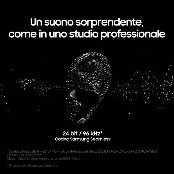 Samsung Galaxy Buds3 Pro in-ear True Wireless con Cancellazione attiva del rumore Bluetooth White-2