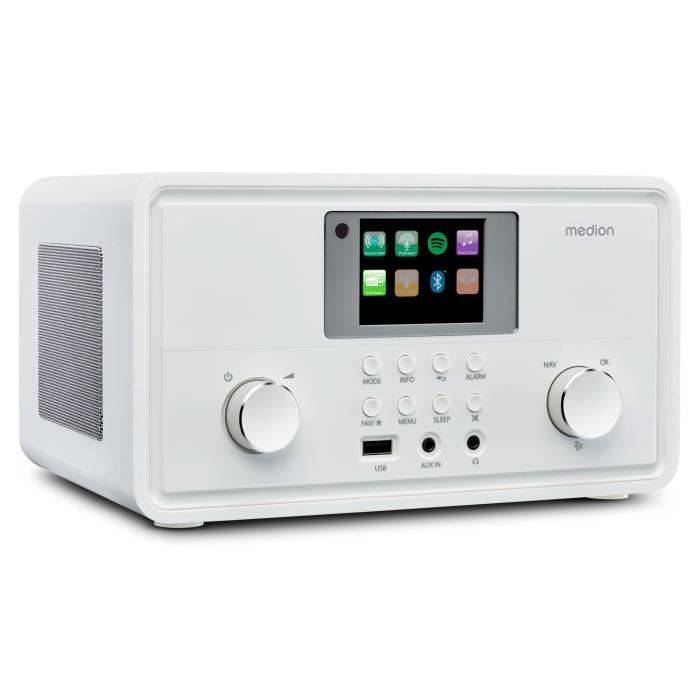 Radio Internet - MEDION - DAB - Bluetooth - 2x10W RMS - Bianco-2