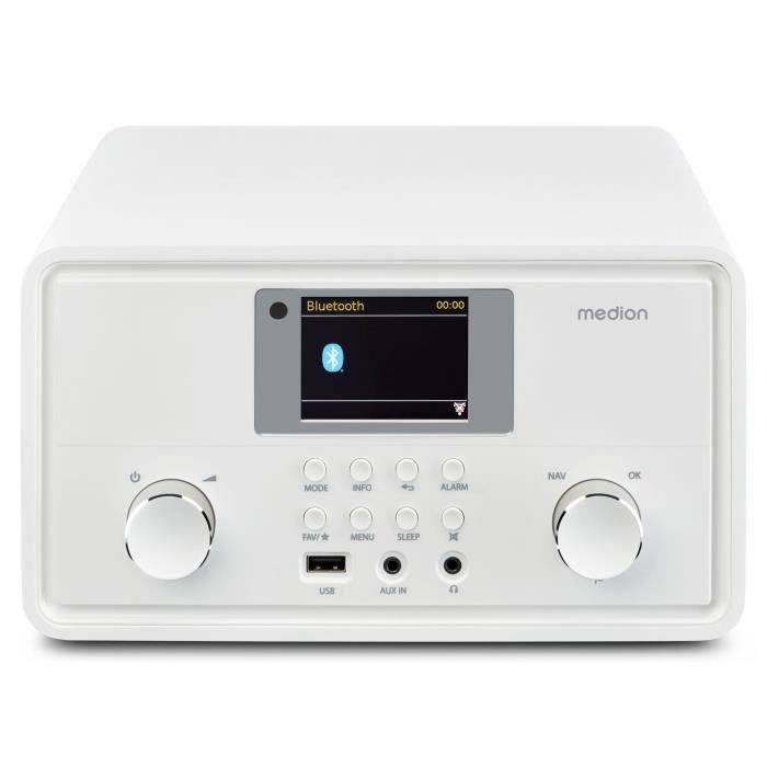 Radio Internet - MEDION - DAB - Bluetooth - 2x10W RMS - Bianco-3