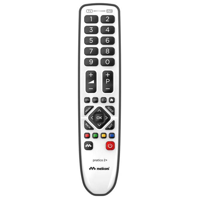 Meliconi Gumbody Pratico 2 Telecomando IR Wireless TV Set-Top Box TV Pulsanti-0