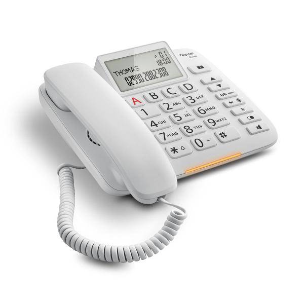 TELEFONO DA TAVOLO GIGASET DL 380 BIG BUTTON WHITE