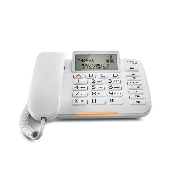 TELEFONO DA TAVOLO GIGASET DL 380 BIG BUTTON WHITE-2