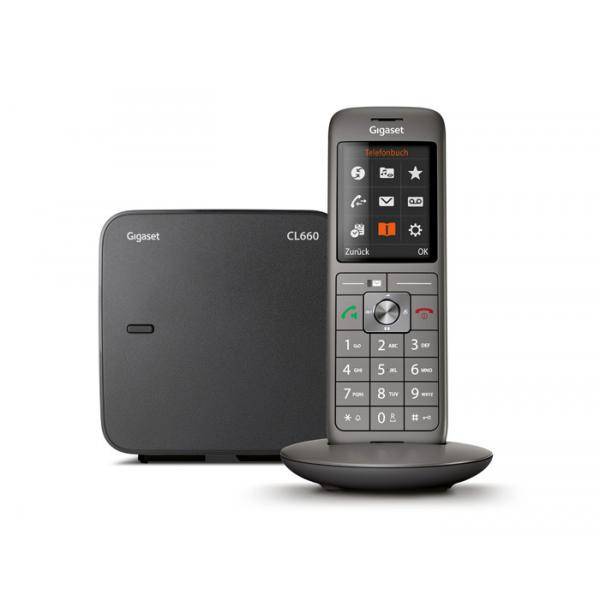 CORDLESS GIGASET CL660 TELEFONO GREY BLACK-1