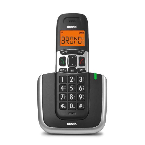 Cordless Telefono Brondi Bravo Platimun Nero-0