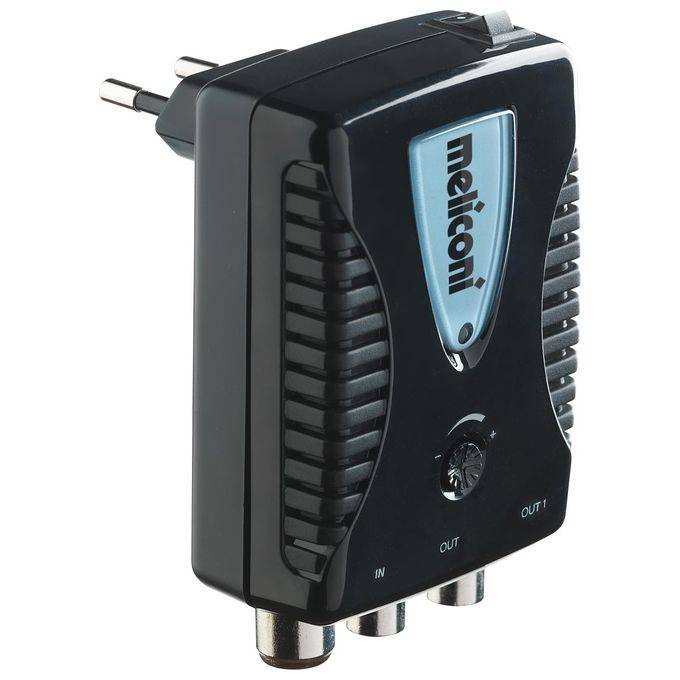 Meliconi AMP200 Amplificatore di Segnale Digitale da Interni con Filtro LTE-0