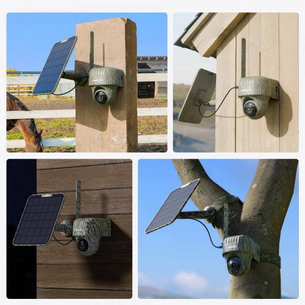 Telecamera esterna - REOLINK - G450 - Pannello solare - Grigio-1