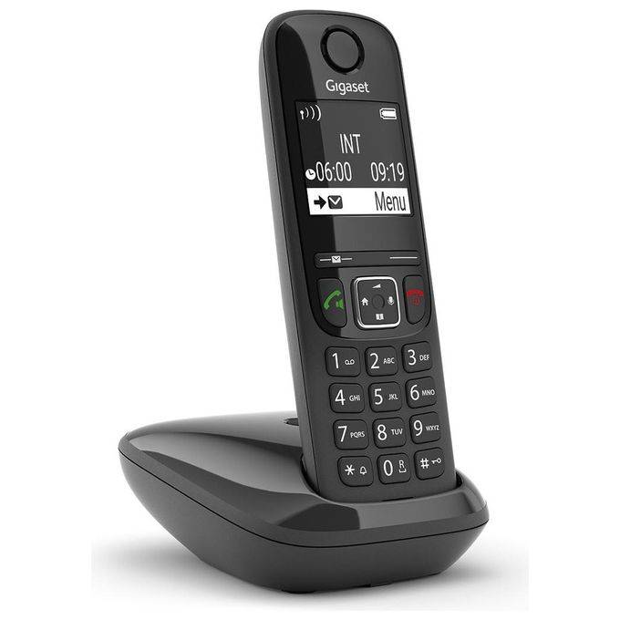 Gigaset AS690 Cordless DECT Display 2'' Vivavoce Rubrica Nero-0