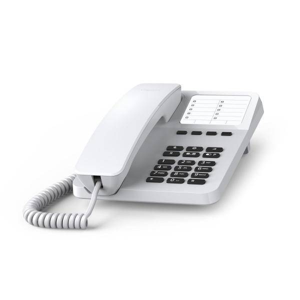 Gigaset DESK 400 telefono da tavolo e da parete con quattro tasti di chiamata rapida Bianco-1