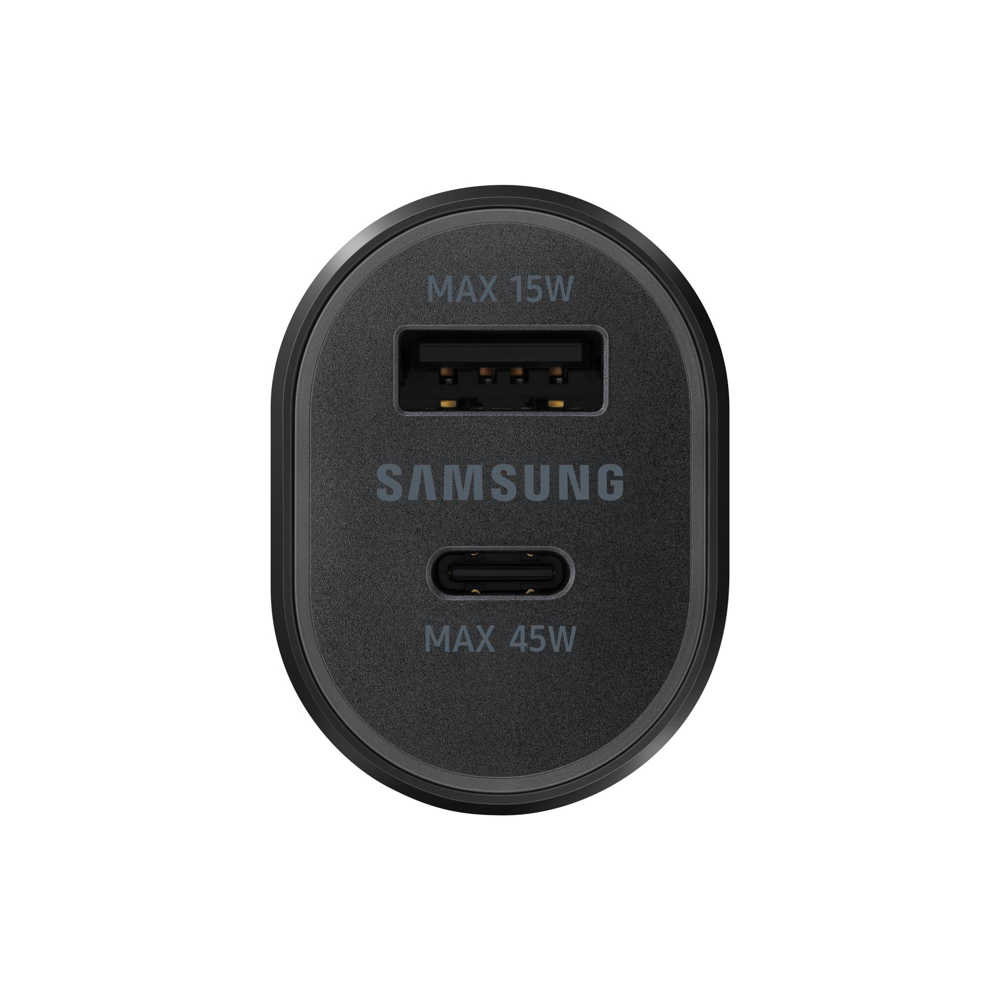 SAMSUNG CARICATORE AUTO 45W+15W EP-L5300 USB-C +USB-A BLACK-1