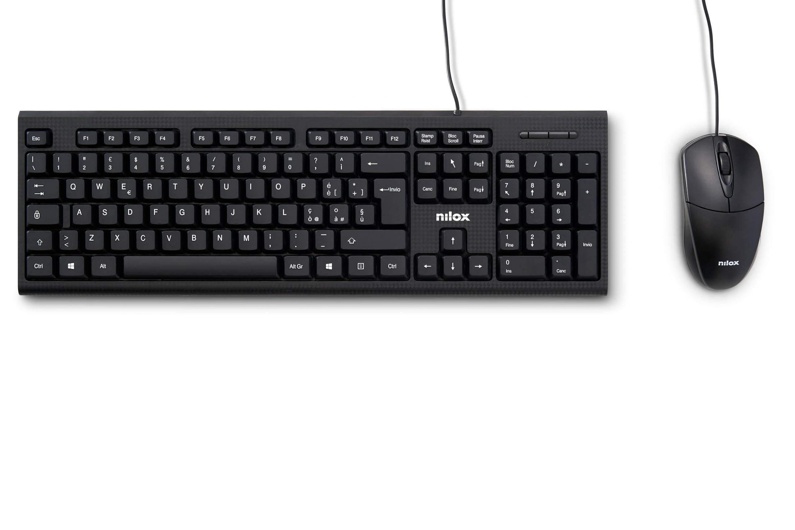 KIT KEYBOARD + MOUSE USB BLACK NXKMIT0011-0