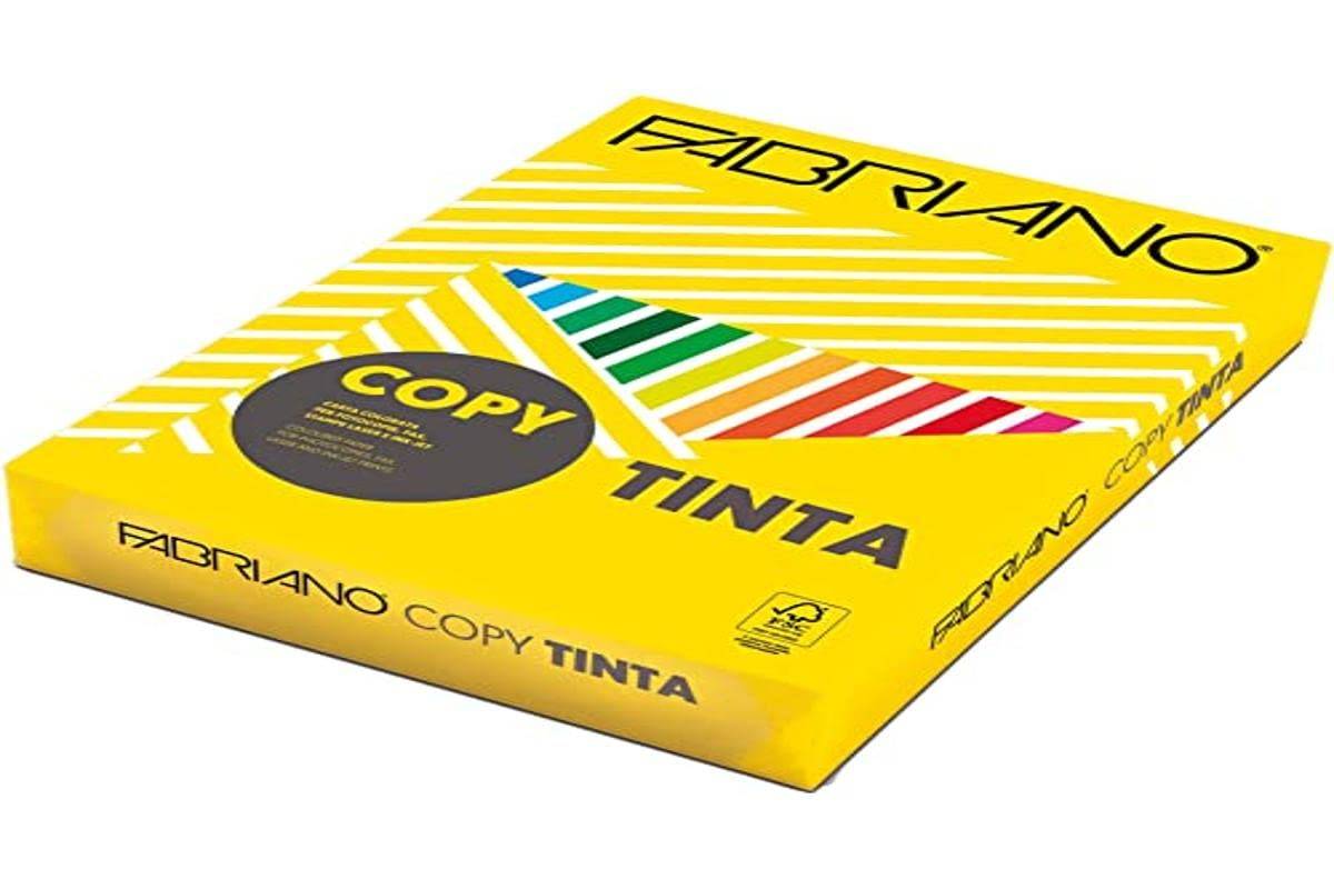 Carta Copy Tinta - A4 - 80 gr - colore tenue cedro - Fabriano - conf. 500 fogli-0