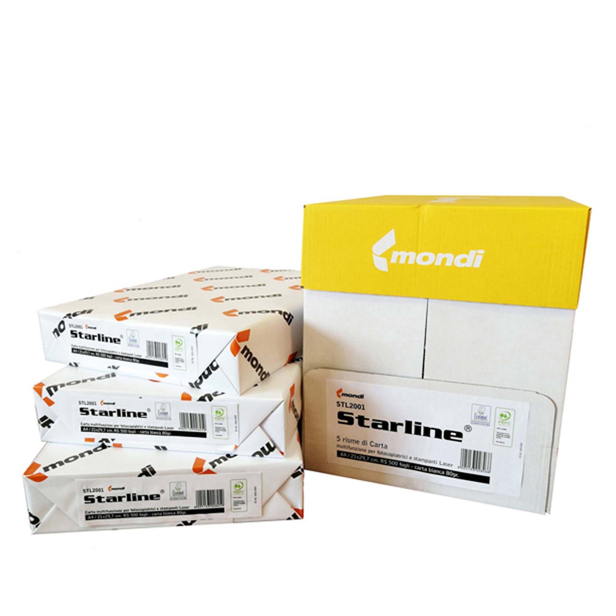 Carta fotocopie - A4 - 80 gr - bianco - Starline - conf. 500 fogli-0