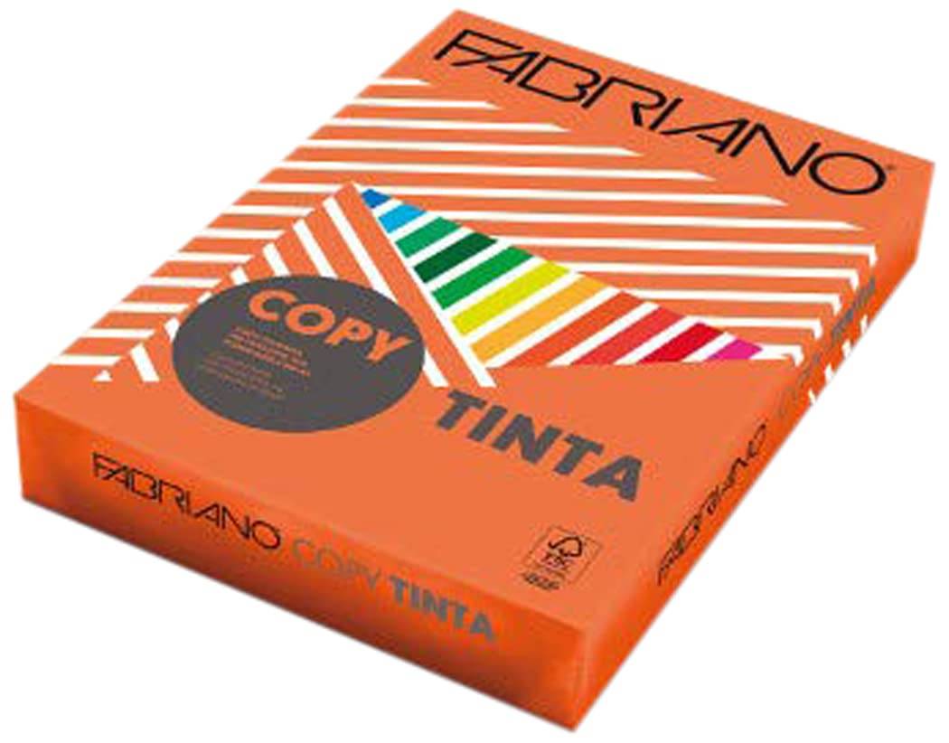 Carta Copy Tinta - A4 - 80 gr - colori forti arancio - Fabriano - conf. 500 fogli-0
