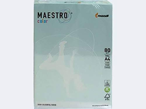 Carta Maestro Color - A4 - 80 gr - azzurro tenue BL29 - Mondi - conf. 500 fogli-0