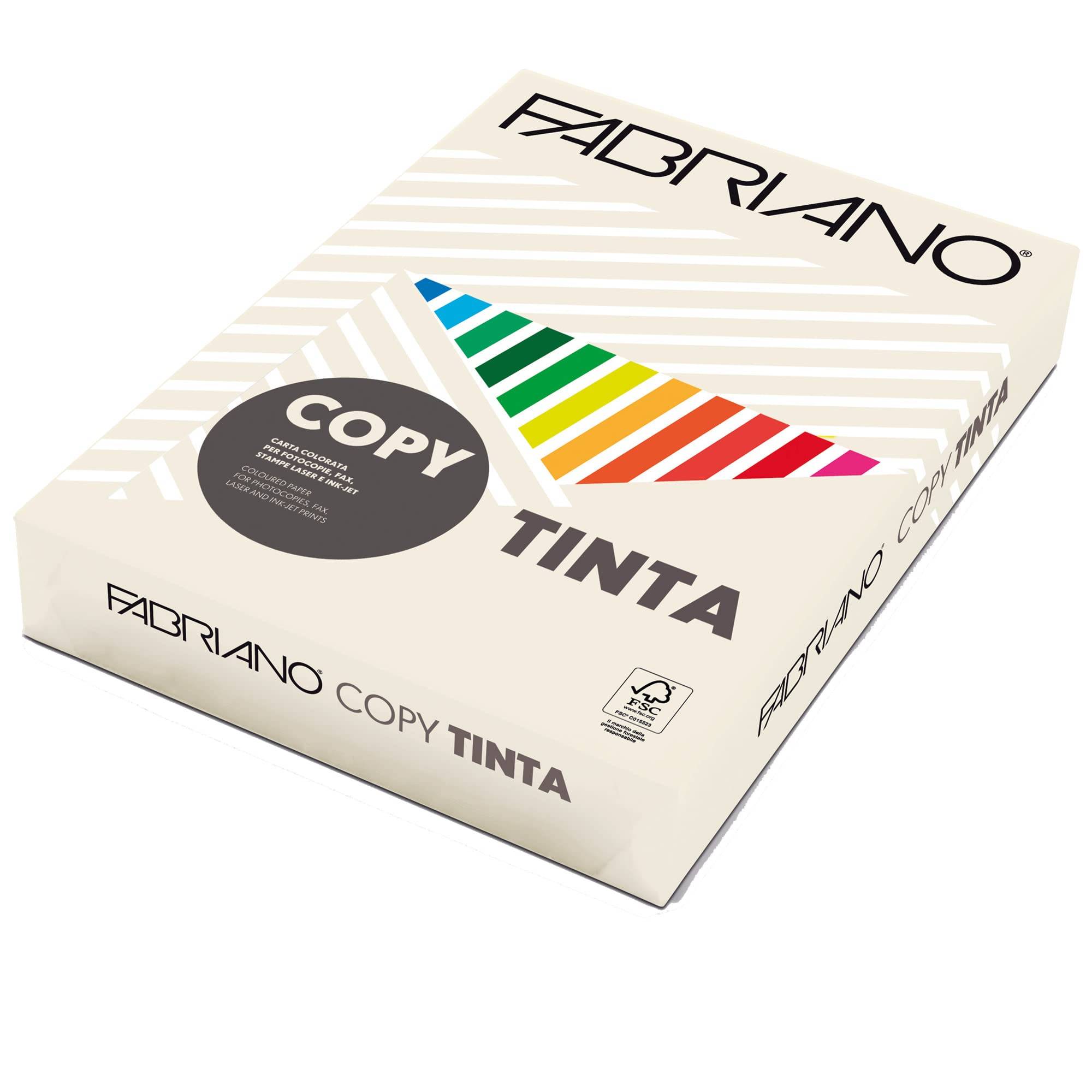 Carta Copy Tinta - A4 - 80 gr - colore tenue avorio - Fabriano - conf. 500 fogli-0