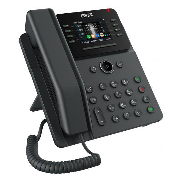 Fanvil V62W telefono IP Nero 12 linee LCD