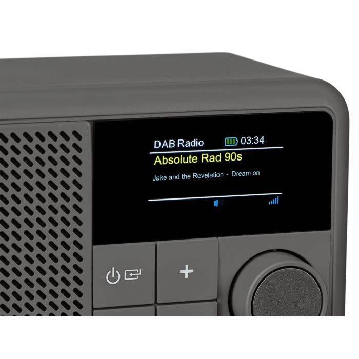 Mini Radio - MEDION - DAB/FM - Mono 2W RMS - Grigio-2