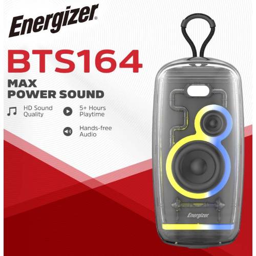 ENERGIZER SPEAKER BT + 2400MAH PORTABLE IPX65-0