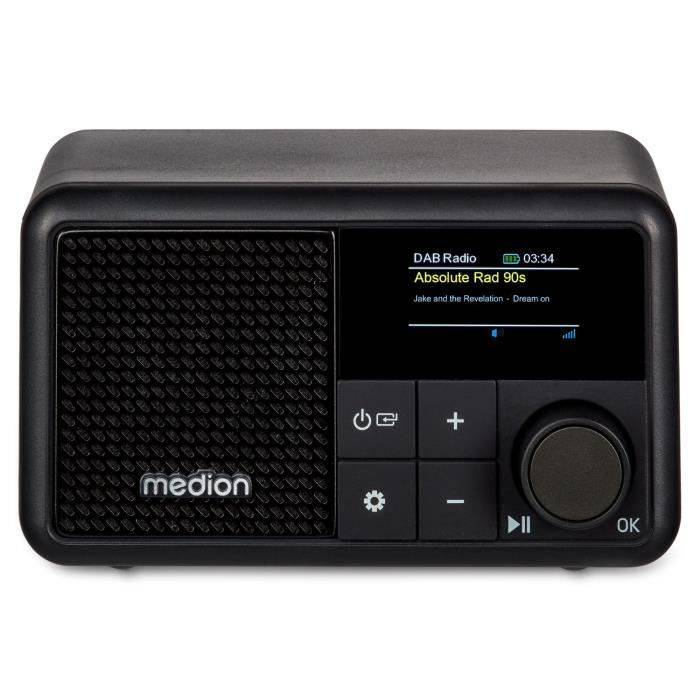 Mini Radio - MEDION - DAB/FM - Mono 2W RMS - Nero-0