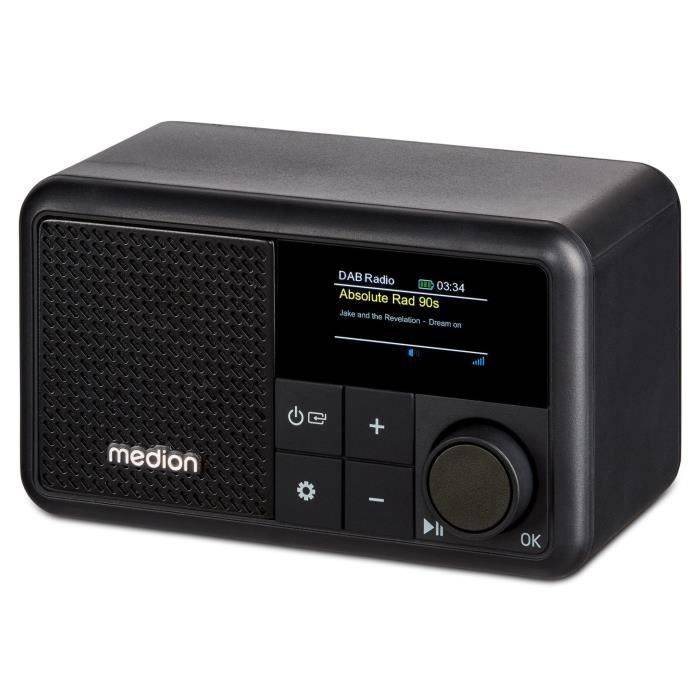 Mini Radio - MEDION - DAB/FM - Mono 2W RMS - Nero-3