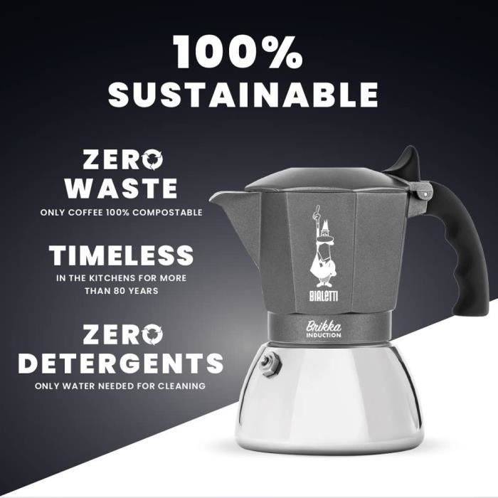 Bialetti - Brikka Italian Cafetie - Induzione 4 tazze-4