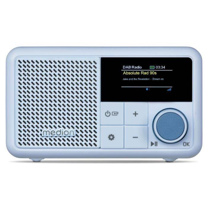 Mini Radio - MEDION - DAB/FM - Mono 2W RMS - Blu-0