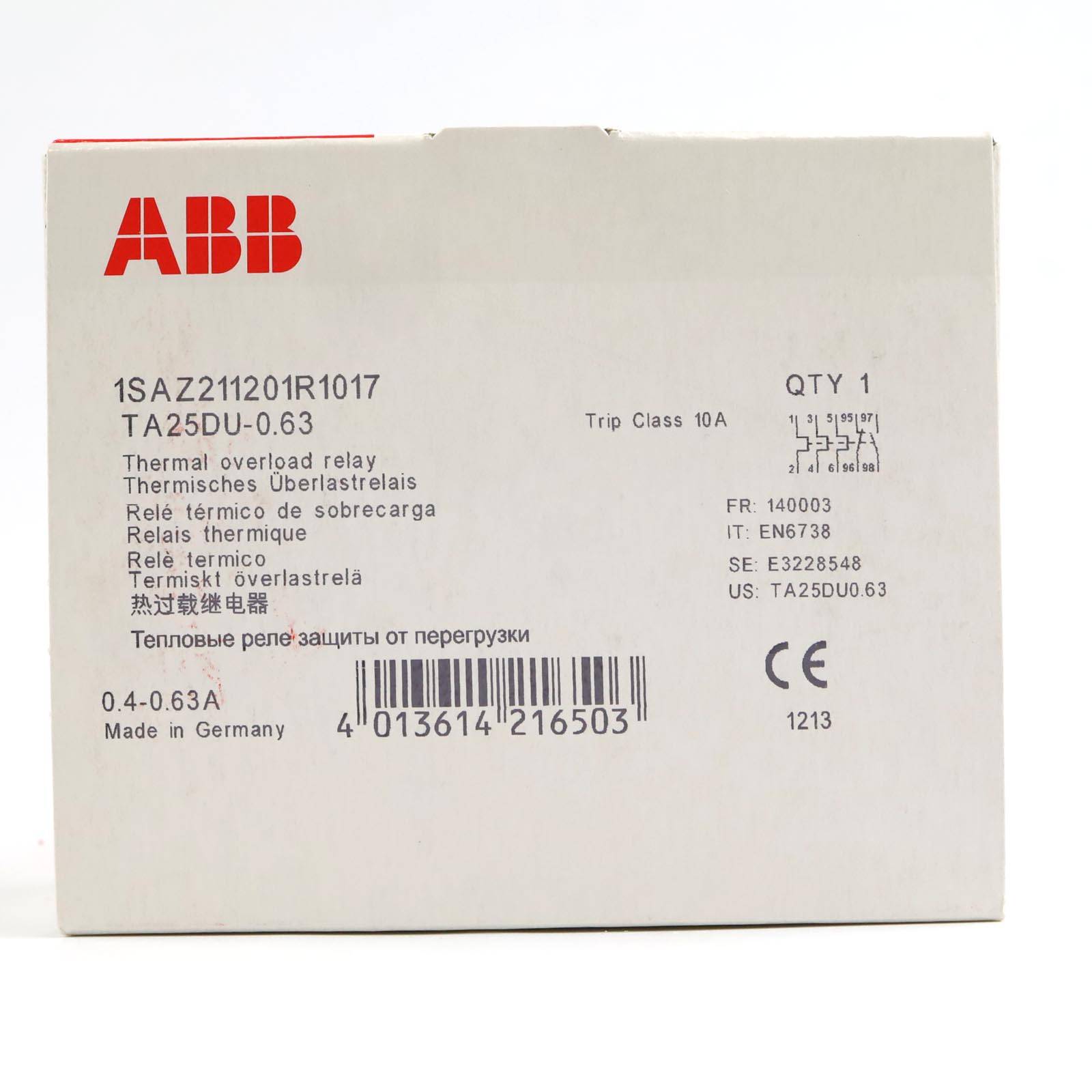 Abb ta 25 du 0,40- 0,63a rele' termico serie ta en 673 8 - Nuovo-1