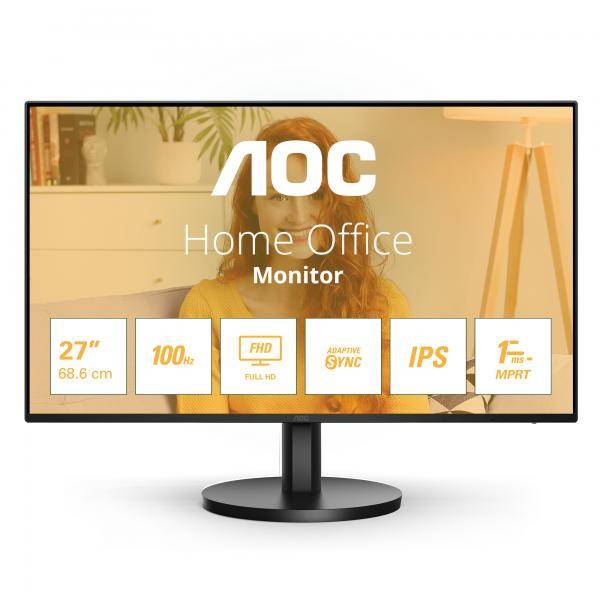 MONITOR AOC 27IPS 100HZ 1MS HDMI VGA MM AOC 16:9 27B3HA2-0