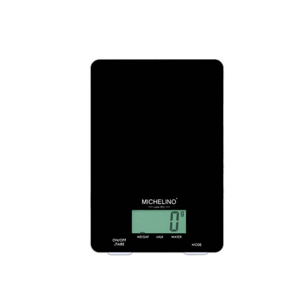 Bilancia da cucina digitale con display e funzione tara, max: 5 kg, colore nero-0