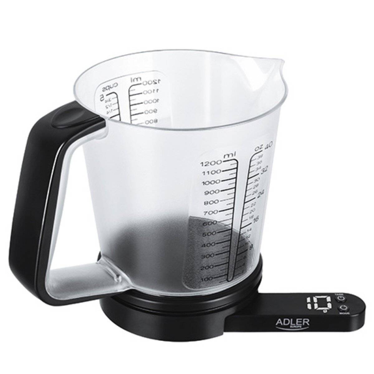 Bilancia da cucina digitale Adler AD 3178 - Misurino staccabile da 1200 ml e funzione tara-0