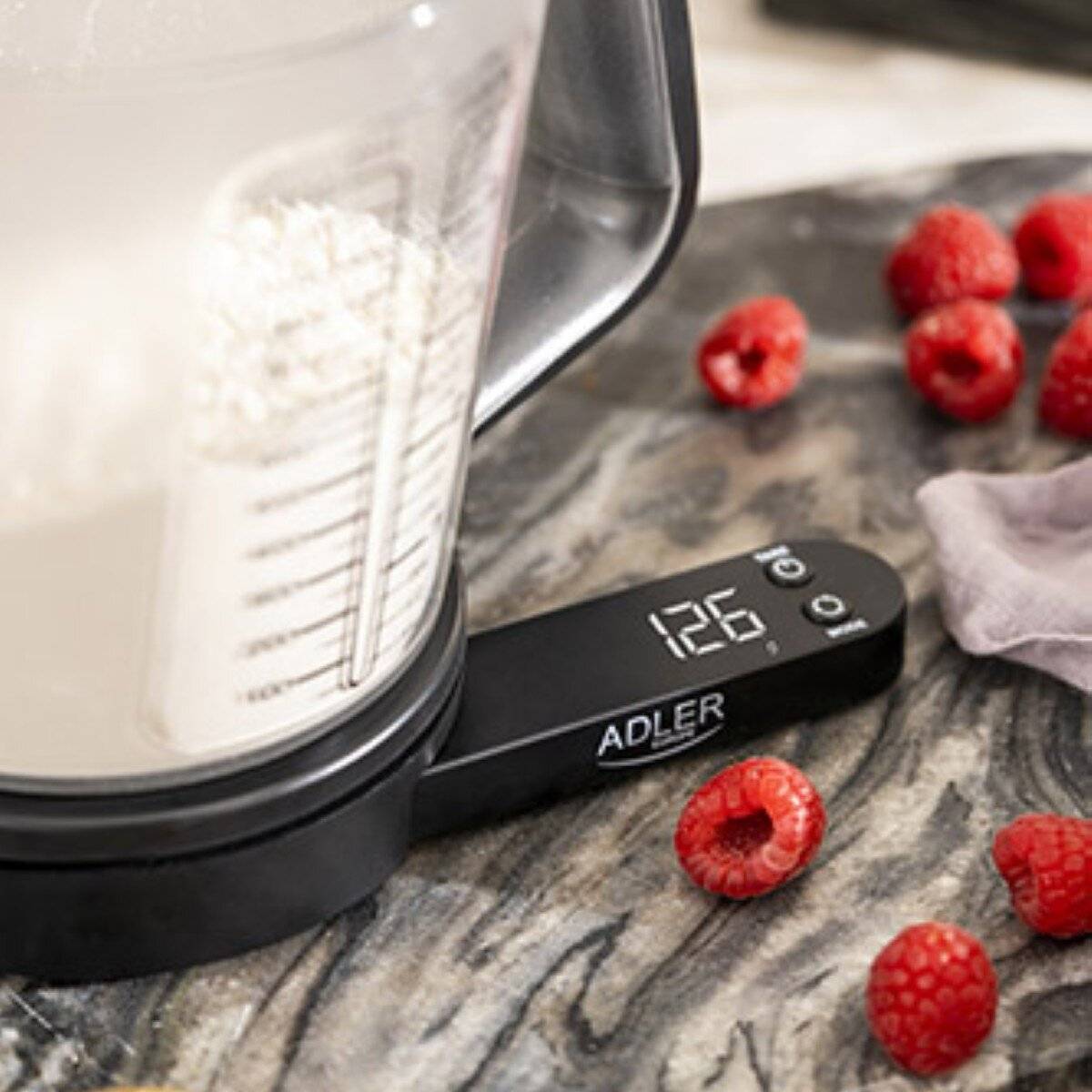Bilancia da cucina digitale Adler AD 3178 - Misurino staccabile da 1200 ml e funzione tara-4