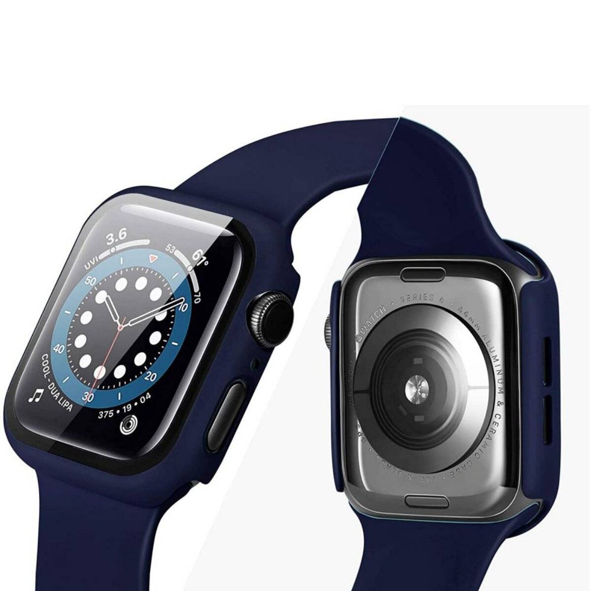 Custodia Tech-Protect Defense360 con vetro temperato, compatibile con Apple Watch 6 (44 mm), nera-2