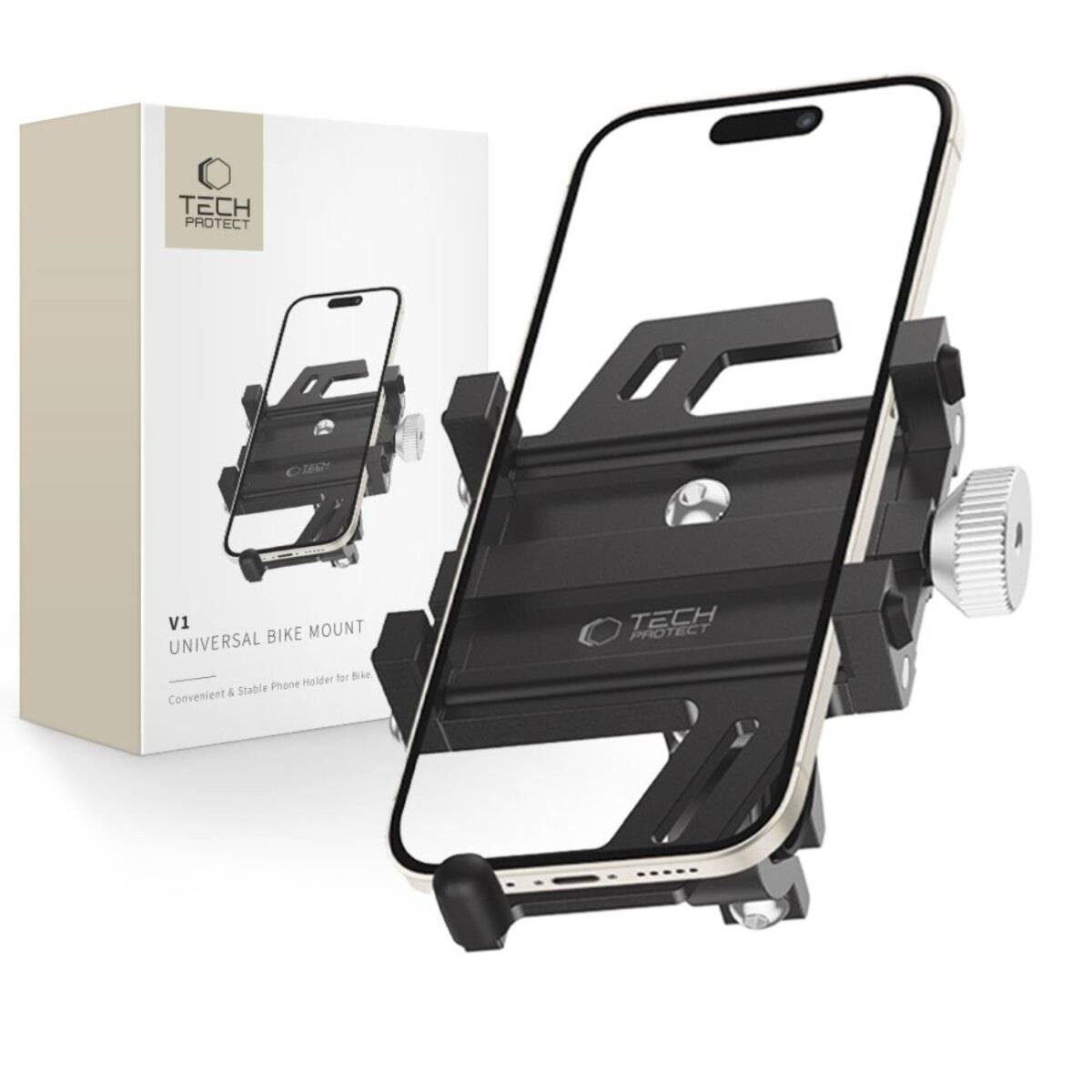 Supporto universale per telefono da bicicletta Tech-Protect V1, nero-4