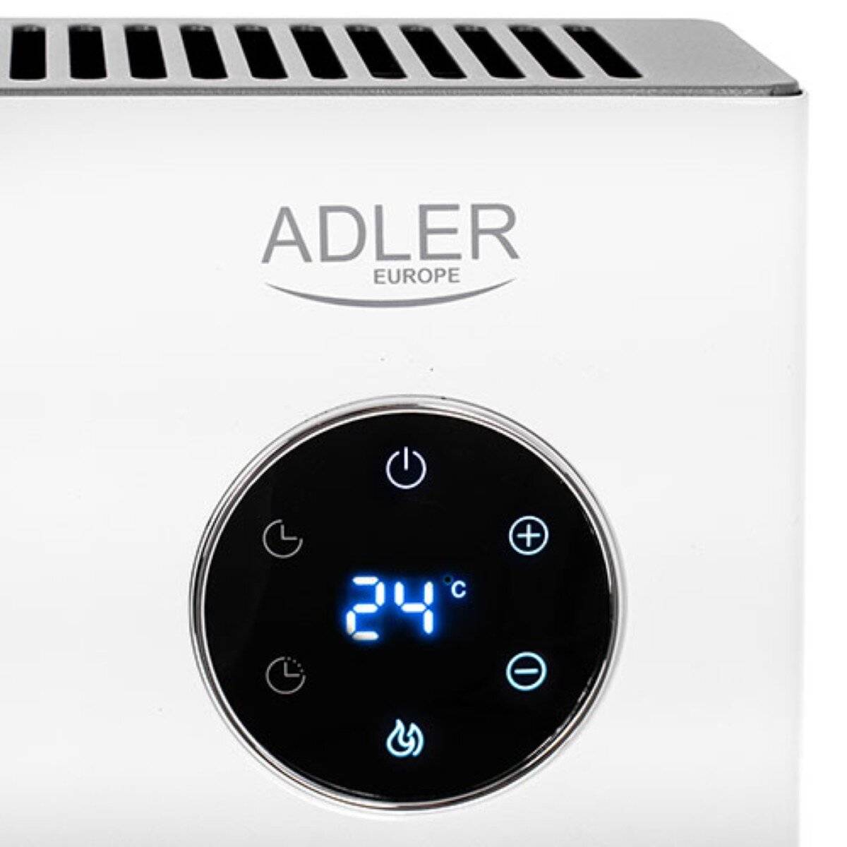 Radiatore convettore Adler AD 7752 2000W con display touch LED, IPX24 - Bianco-1
