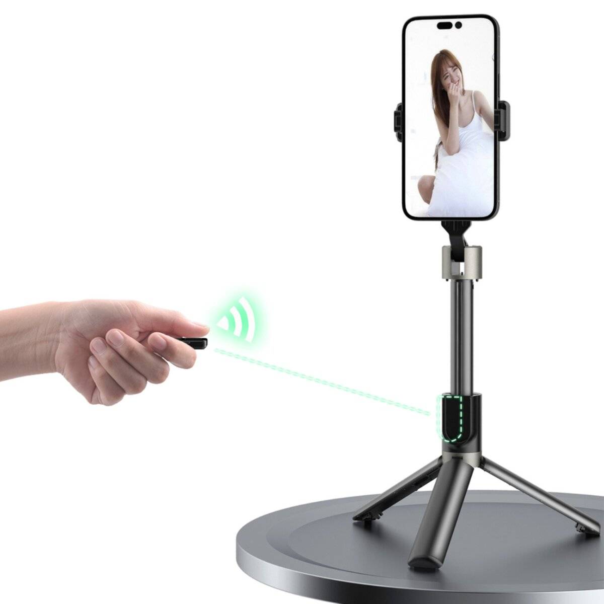 Selfie stick / asta telescopica con treppiede Dudao F18B – Nero-3