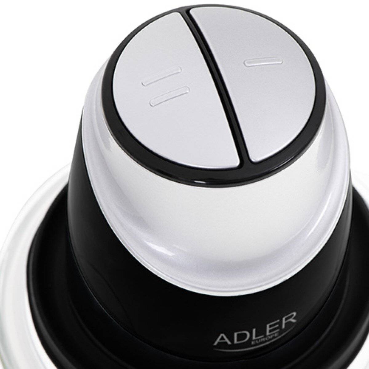 Robot da cucina Adler AD 4082 con ciotola in vetro da 1,2 l e lame in acciaio inossidabile, nero-4